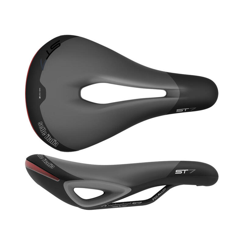 Fietszadel ST7 Vision Superflow Aluminium L3 Zwart