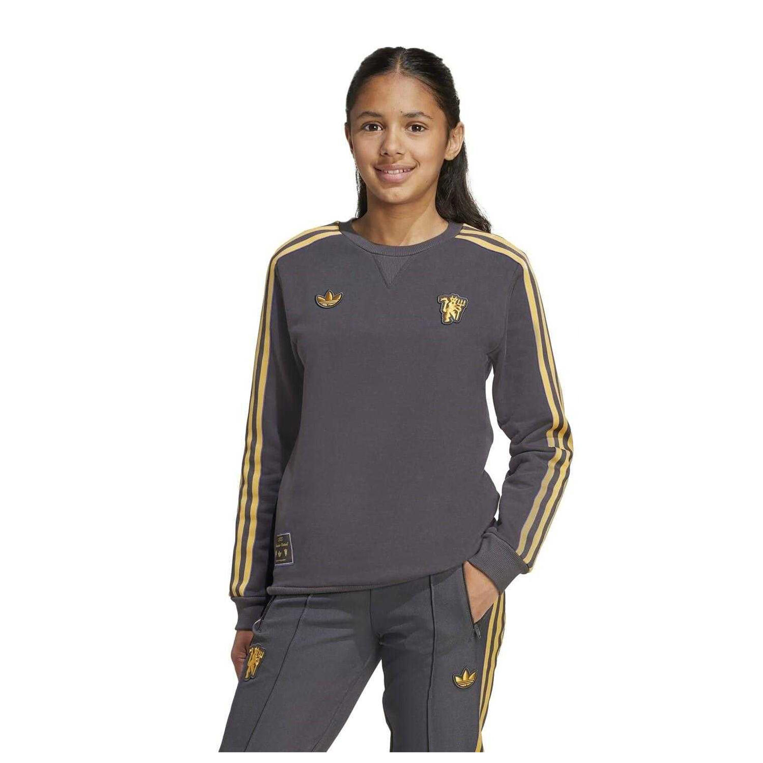 Adidas Childrens/Kids Terrace Icons Manchester United FC Sweatshirt