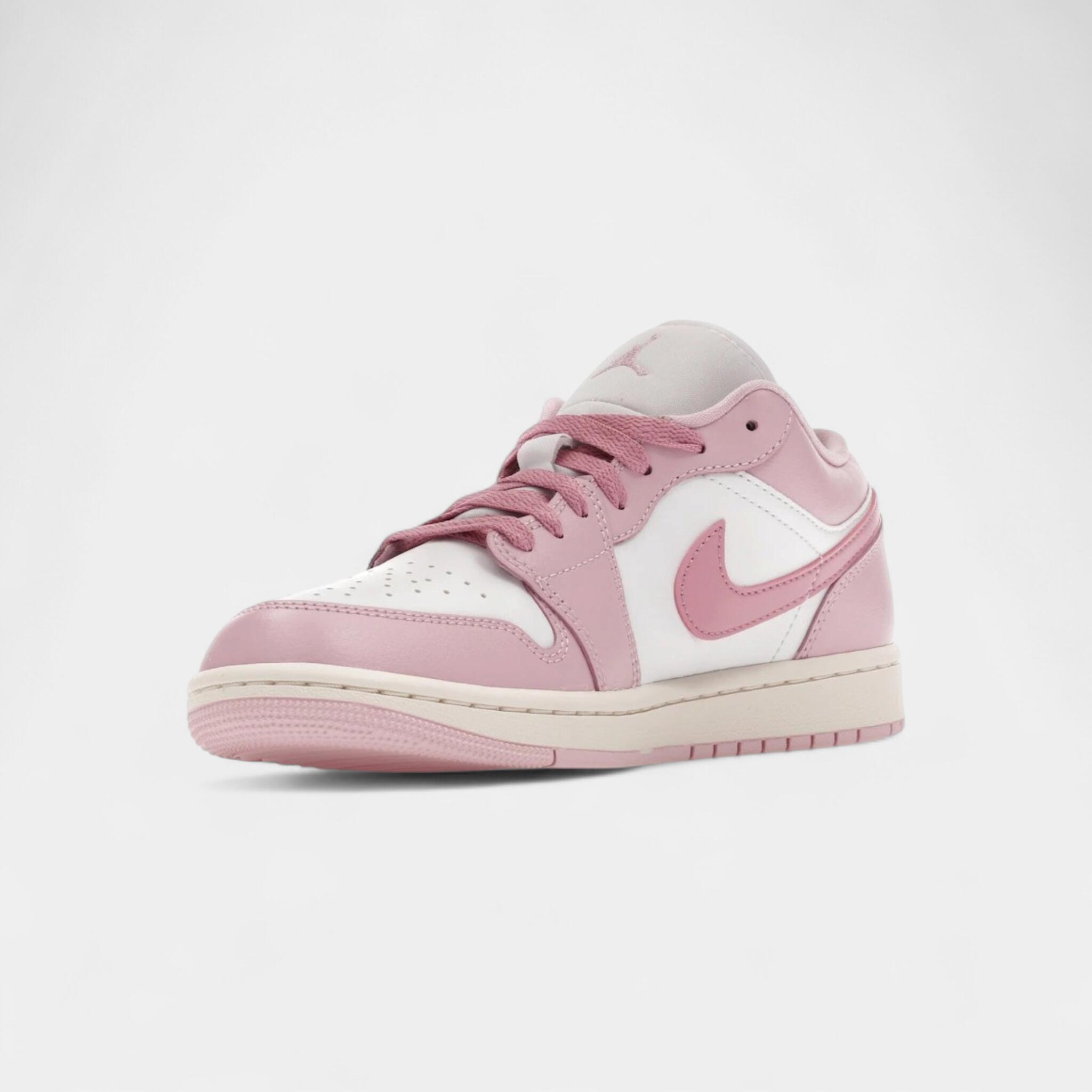 Jordan 1 Low Iced Carmine White (Women's) 3/4