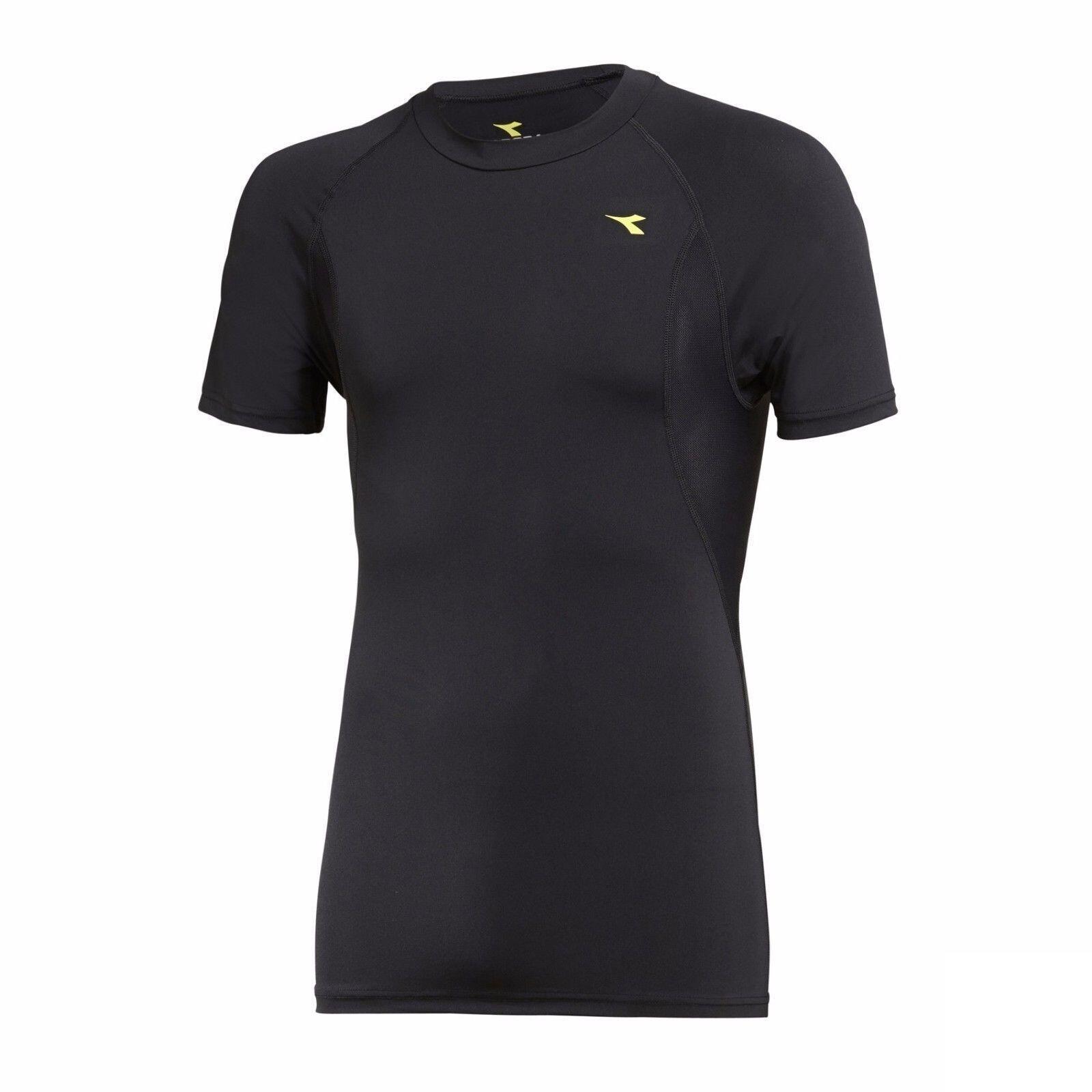 Kids DIADORA Compression Long Sleeve Tee Top T Shirt Boys Thermal