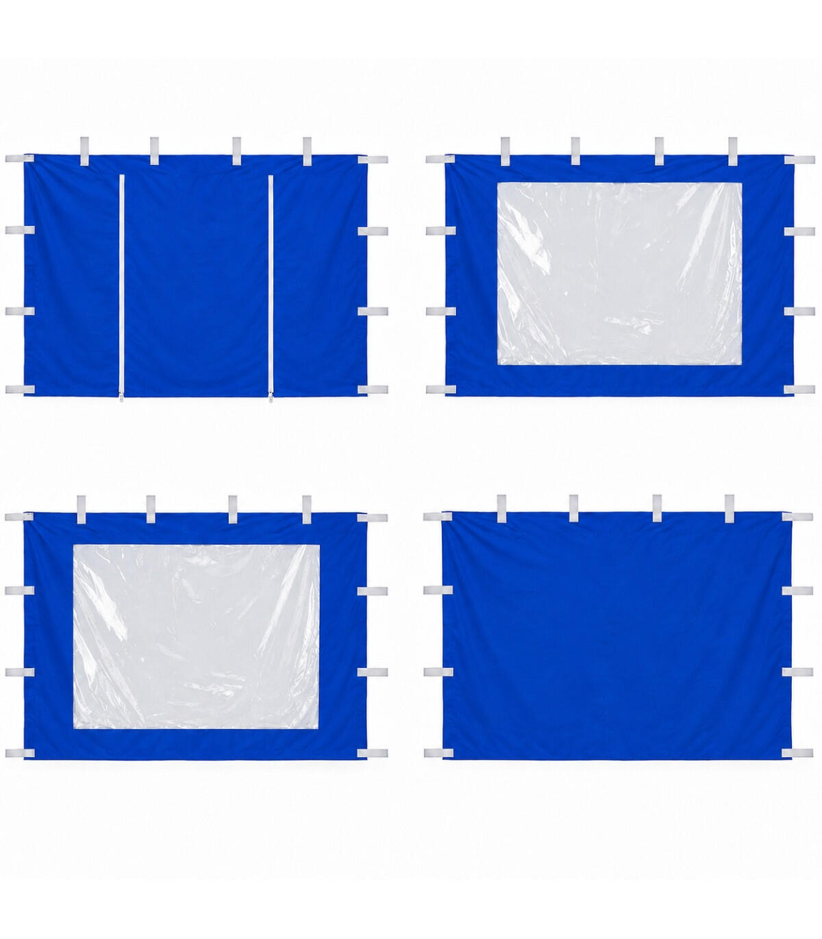 Tonnelle Pliante 3x3 m 4 Parois – Barnum Pop-up Imperméable Anti-UV, Bleu 2/4
