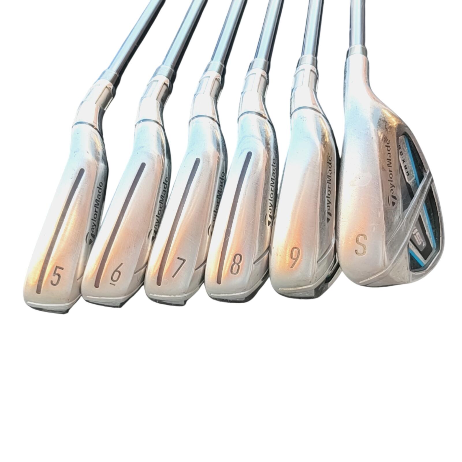 TaylorMade Sim Max OS IJzerset / 5-9i+SW / Flex A-flex / Grafiet 2/7