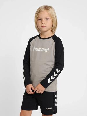 T-shirt stampato maniche lunghe bambino Hummel