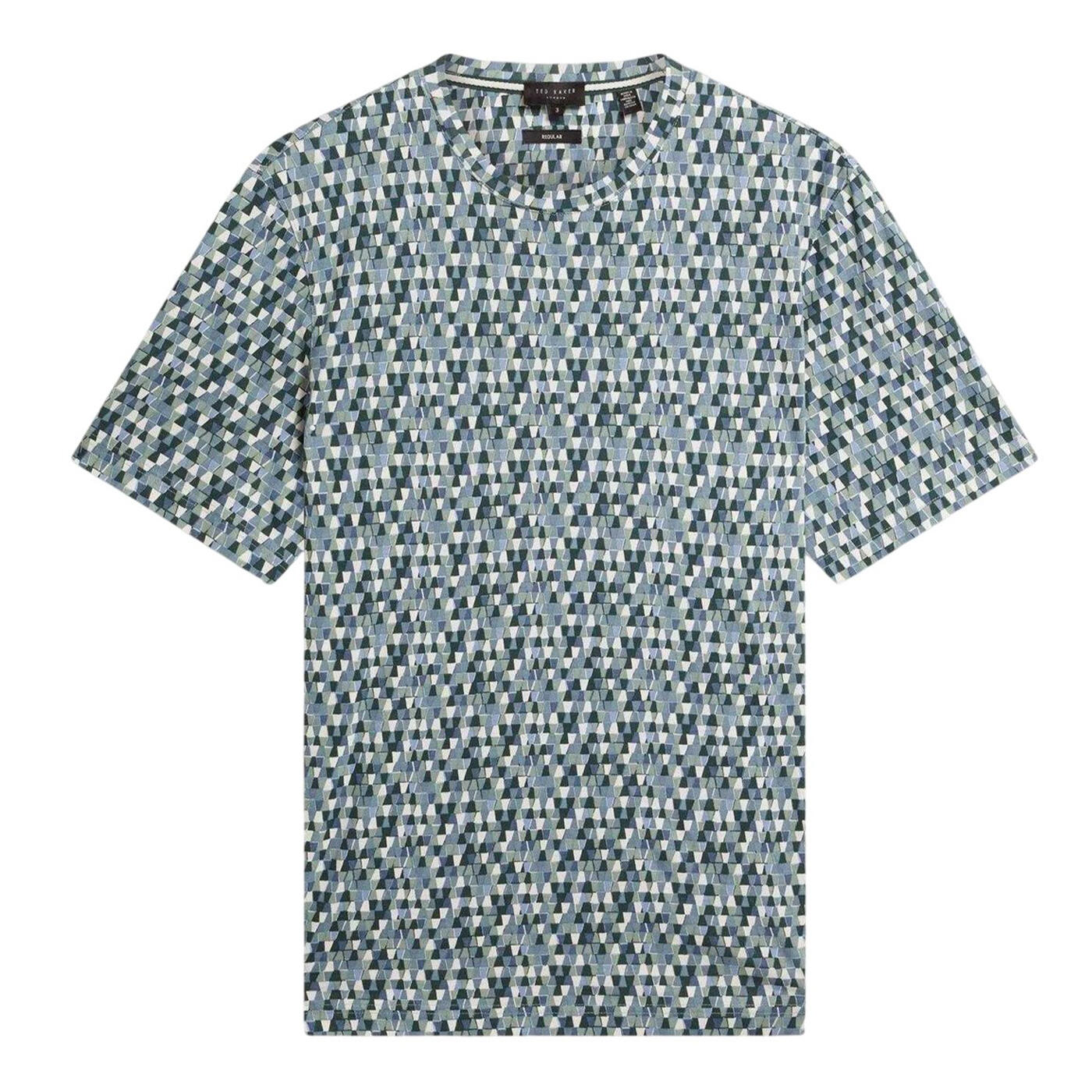 Ted Baker Mens Geo Abstract Regular T-Shirt