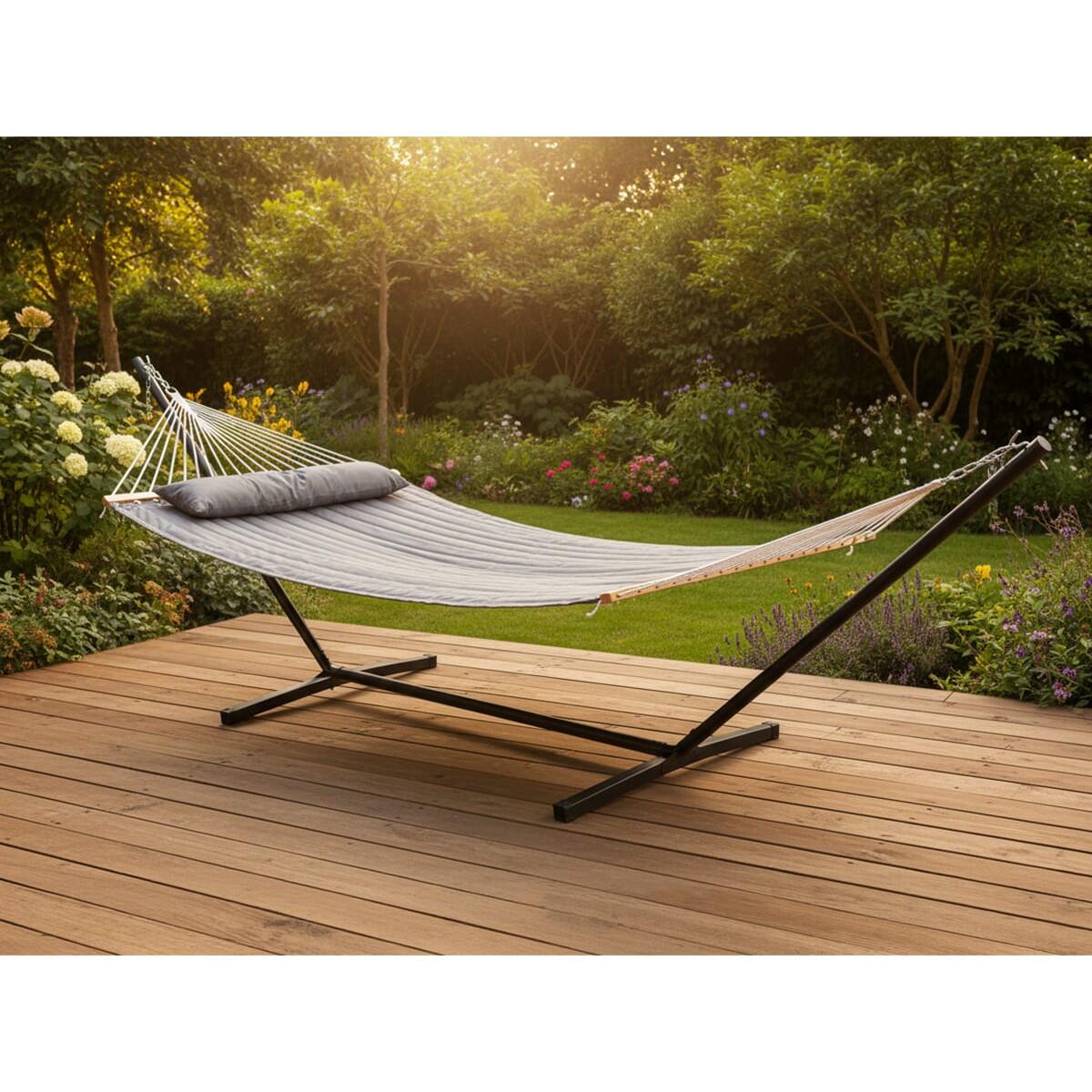 Hamaca Mysande - Hamaca doble con soporte para 2 personas - 200 x 140 cm 3/7