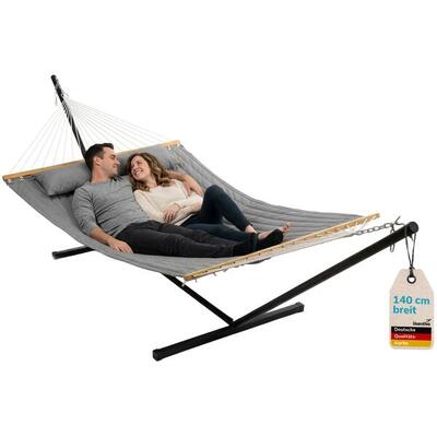 Hangmat voor 2 personen - mysande – inclusief standaard en kussens – 200×140 cm