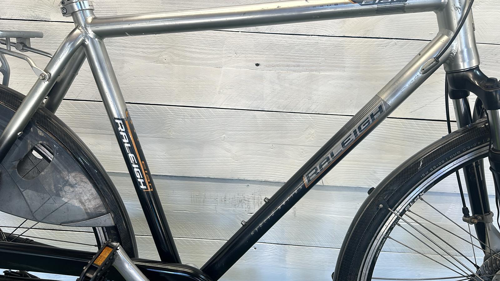 Raleigh stadsfiets 57 cm, 8 versnellingen, grijs 2/3
