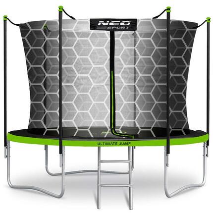 Trampolina ogrodowa 8ft/252cm z siatką wewnętrzną i drabinką Neo-Sport