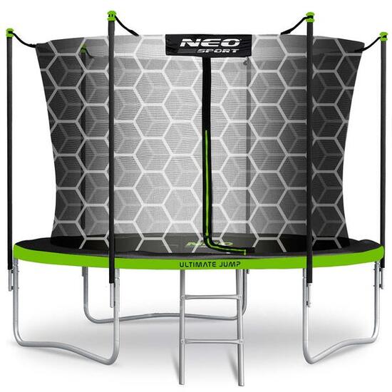 Trampolina ogrodowa 8ft/252cm z siatką wewnętrzną i drabinką Neo-Sport