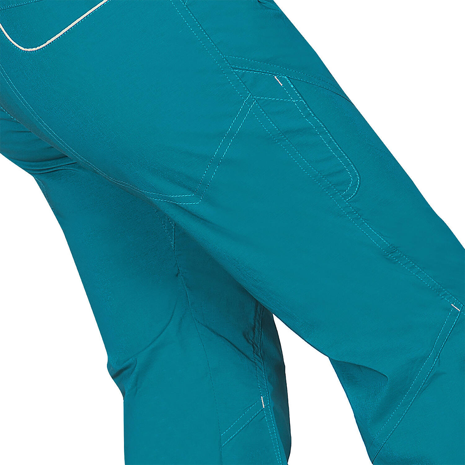 Pantalón de escalada femenino Ocún NOYA ECO PANTS Turquesa elástico reciclado 4/7