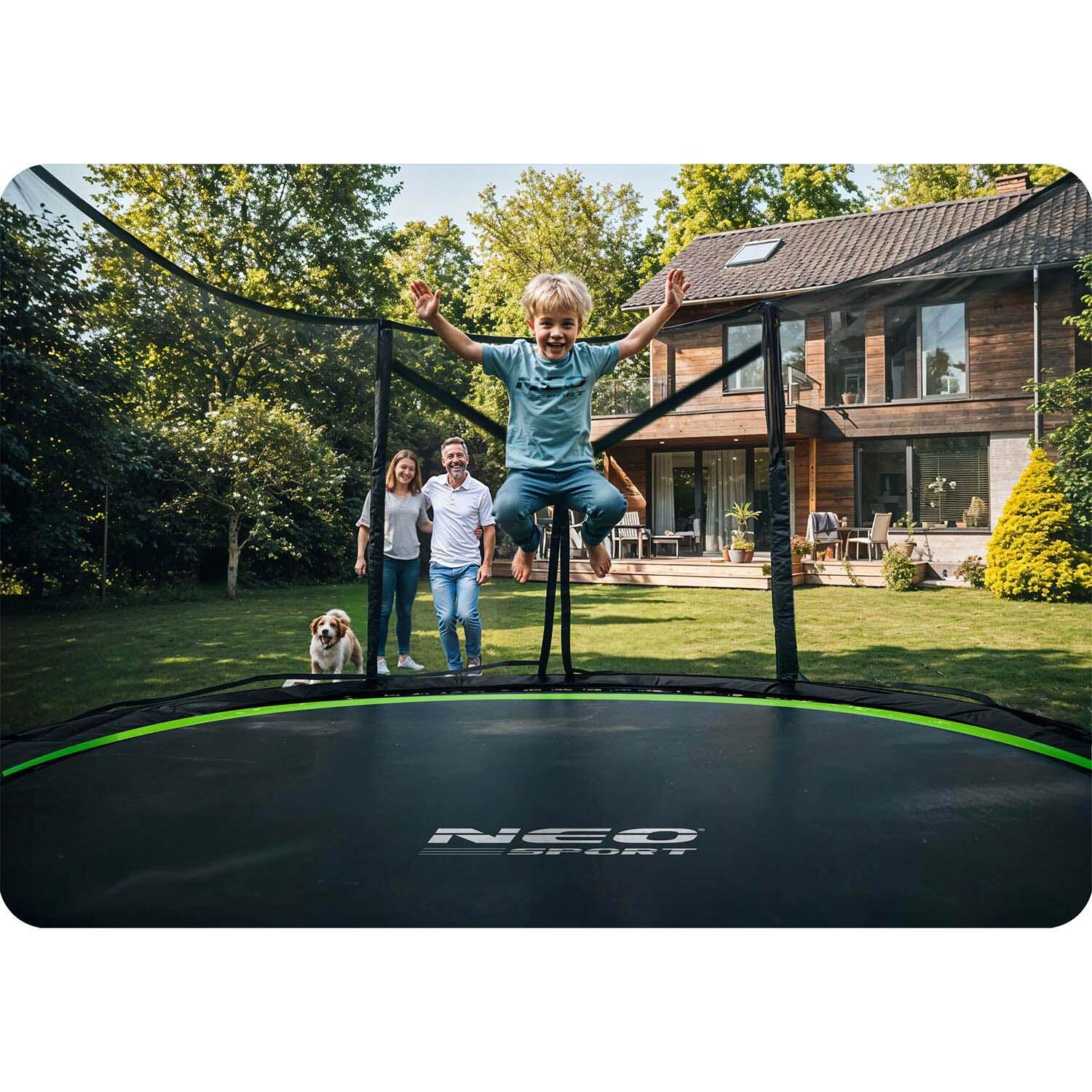 Trampolina ogrodowa z siatką zewnętrzną Neo-Sport 312cm 10ft 2/7