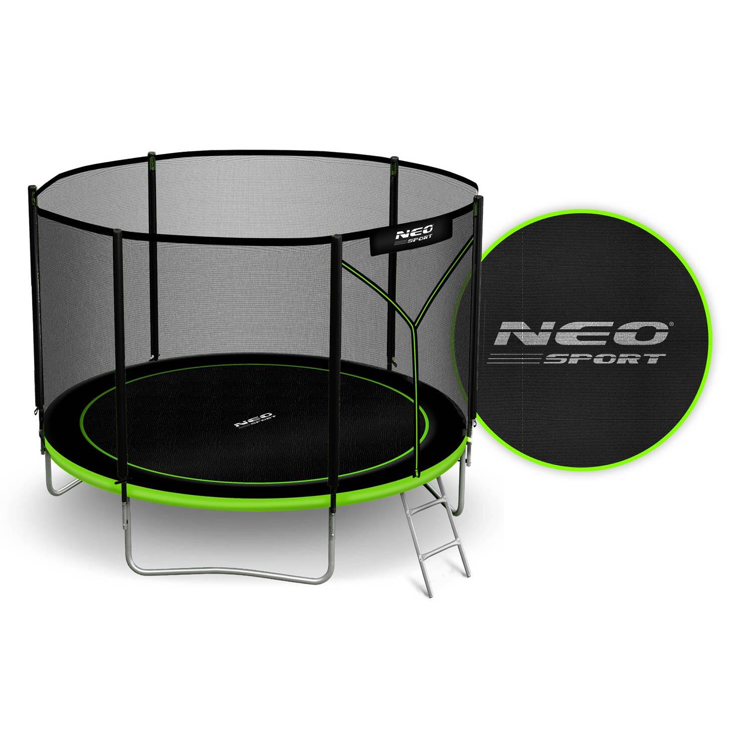 Trampolina ogrodowa z siatką zewnętrzną Neo-Sport 312cm 10ft 7/7