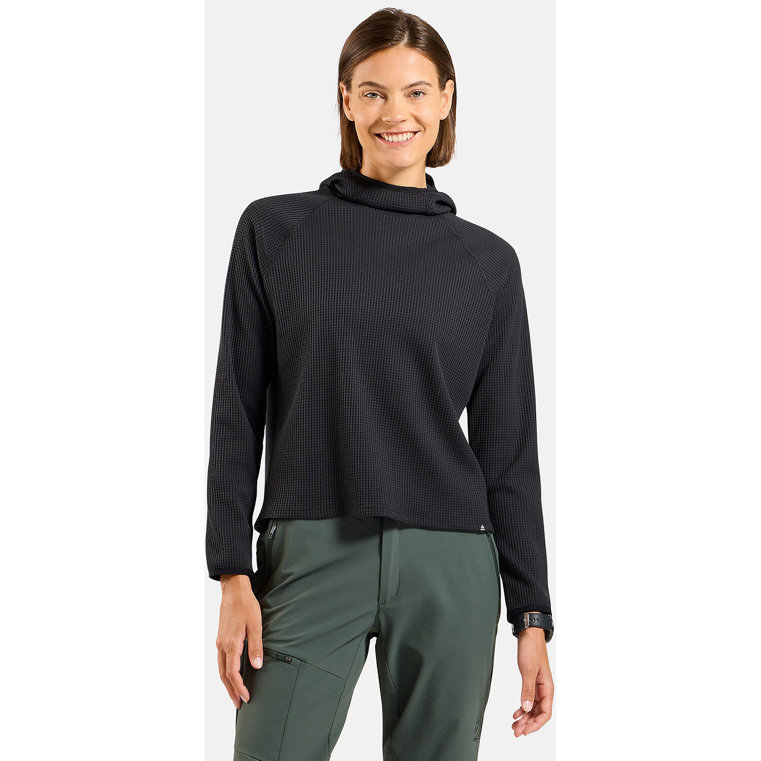 Bluza z kapturem Odlo Mid layer hoody CUBIC 3/7