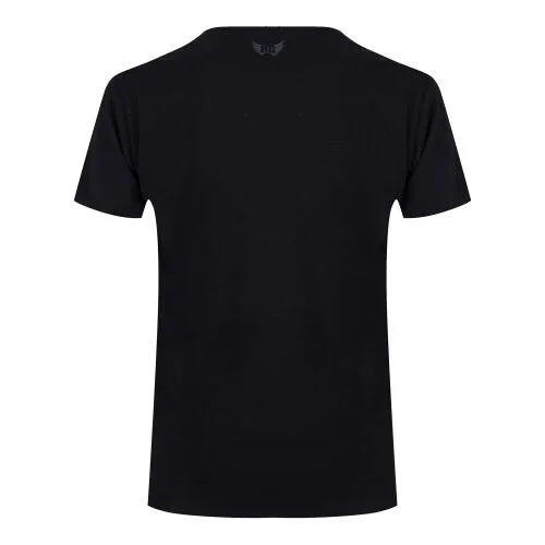 T-shirt Moksha Zen - Col en V à la hanche, doux et confortable - Noir 2/4