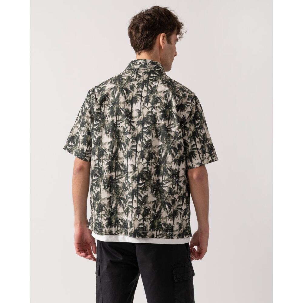 Camicia Uomo   Camicia beige/verde XM001240-F0039 2/4