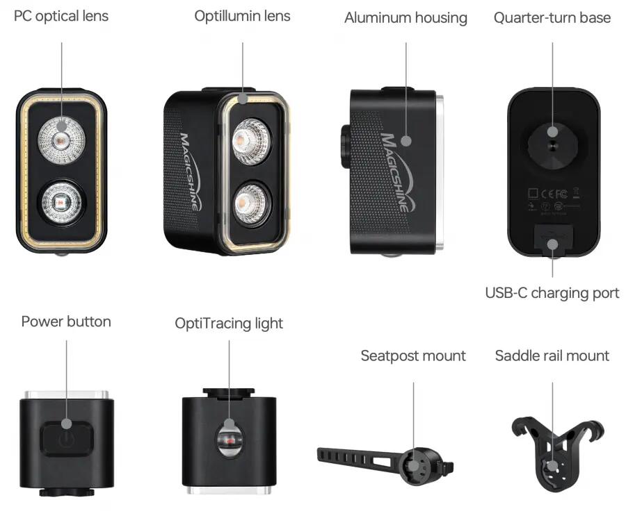 Magicshine Seemee 400 ANT+ Smart Rear Light (400 Lumens) -  5