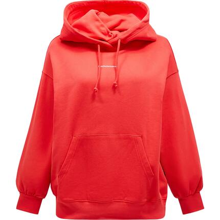 Bluza Peak Performance damska Original Terry Hood czerwona - S