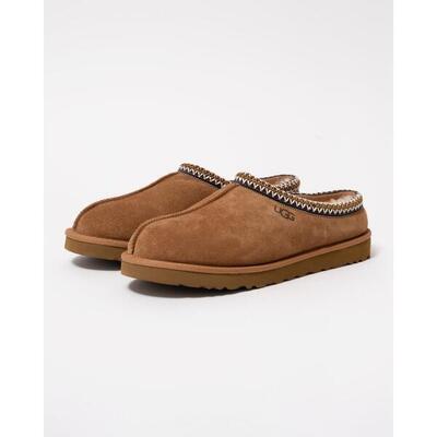Pantoffels - dames - tasman - schapenleer, treadlite - chestnut