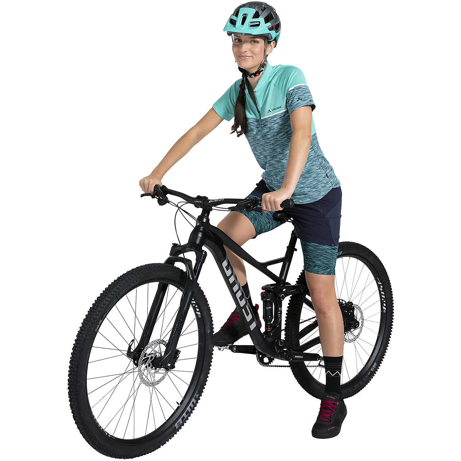 Cuissard de cyclisme Vaude Altissimi pour femme avec doublure 4/7