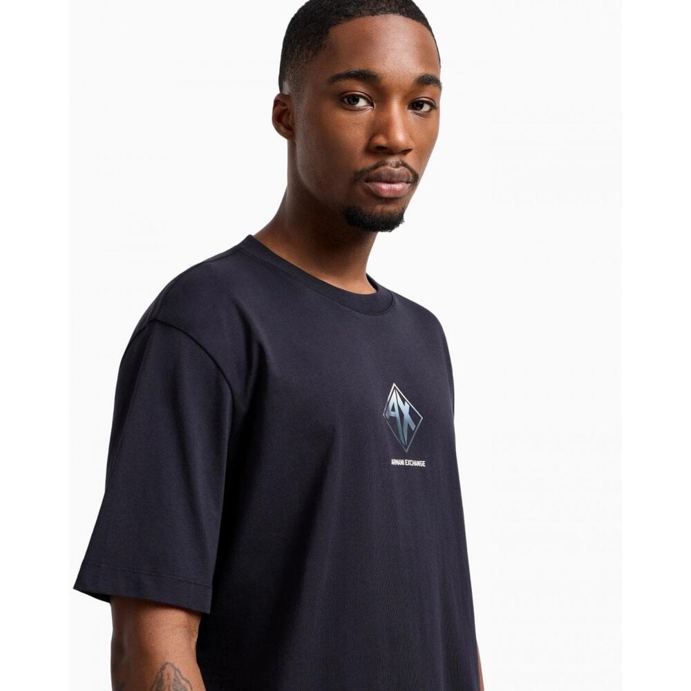 T-shirt uomo armani exchange blu 3/4
