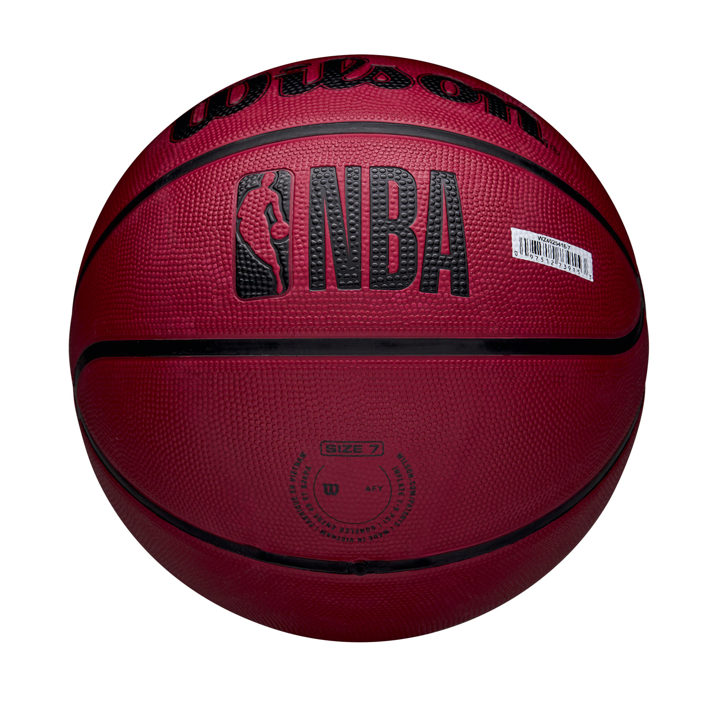 Pallone da basket solido Wilson NBA Team Tribute - Miami Heat 6/7
