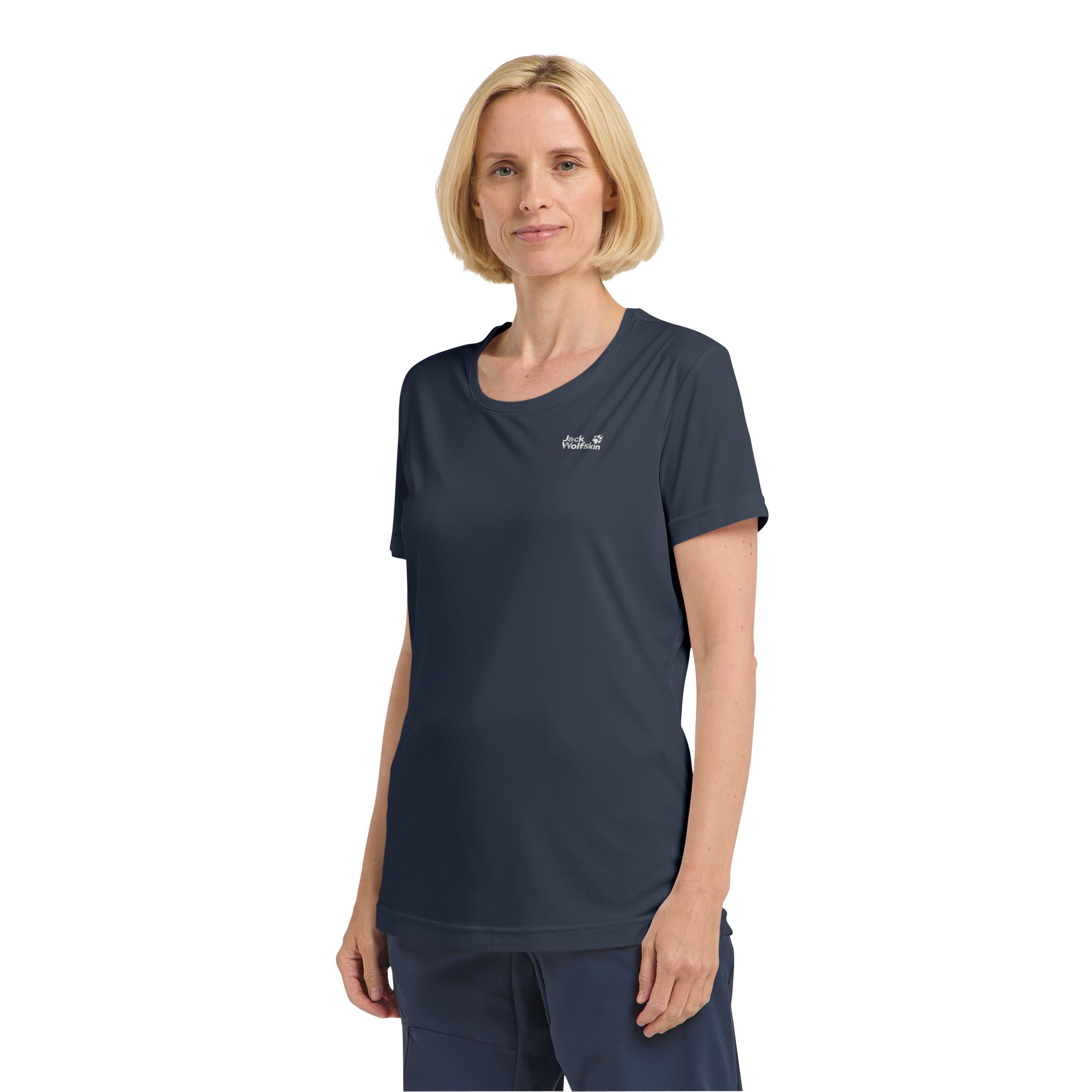 Tech T-Shirt Dames Dames Korte mouw Midnight Sky 3/6