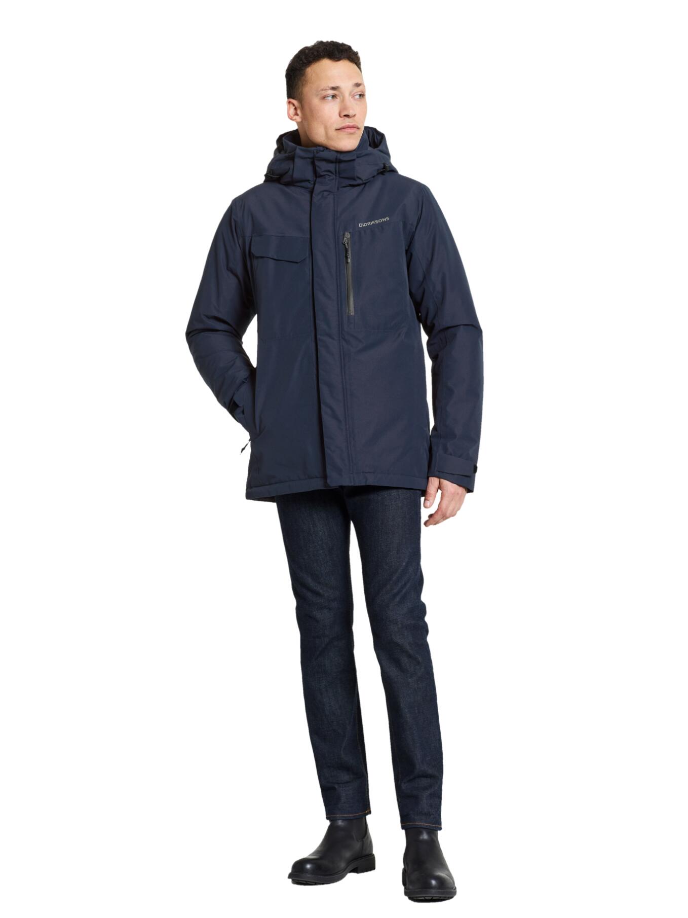 Stefan Winterjas Heren Gevoerde jas Dark Night Blue 3/7