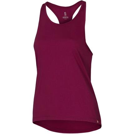 Top femme Ocún Fionna ultra-léger wine rhododendron — 65% polyamide 35% viscose