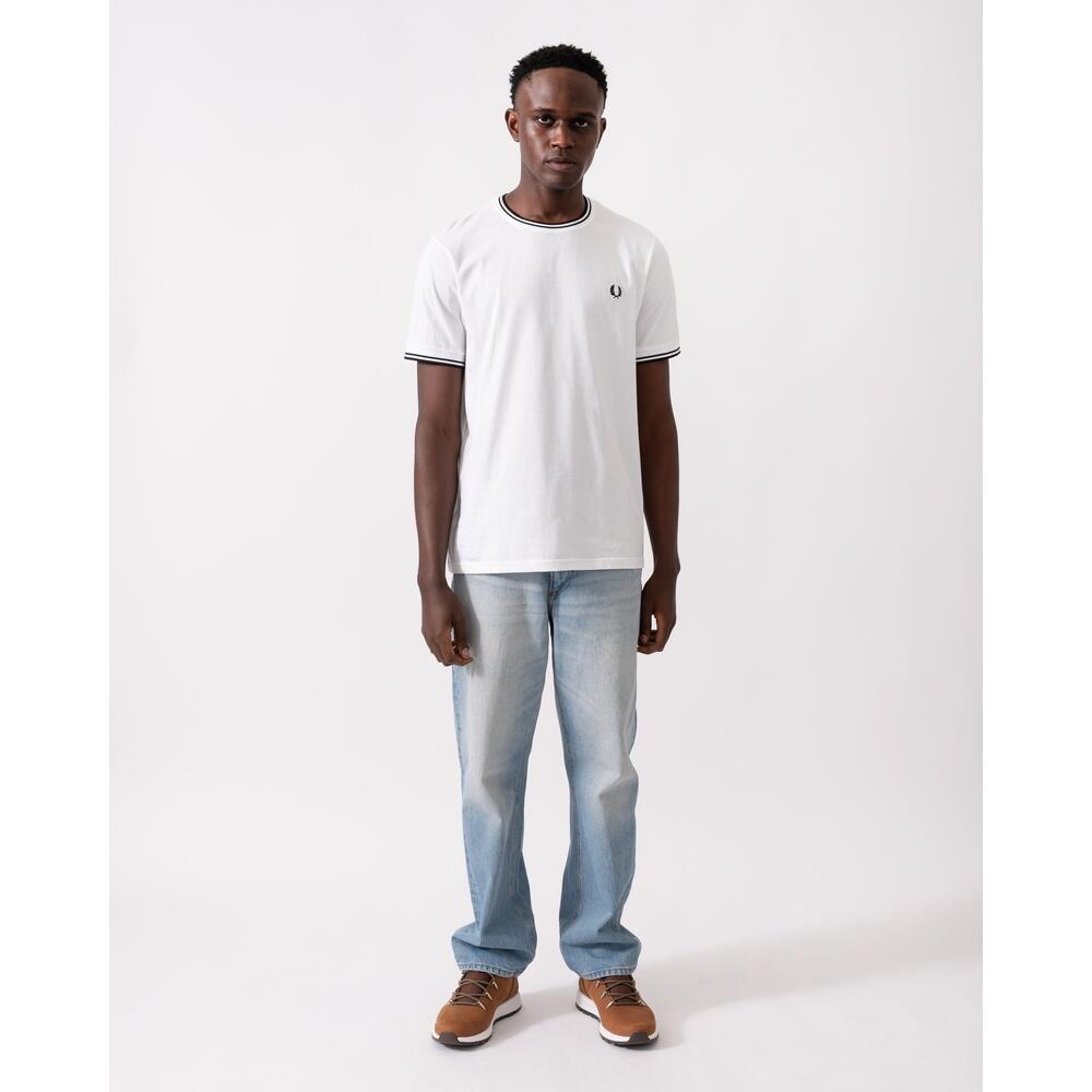 T-Shirt Fred Perry M1588fp  Branco 4/6