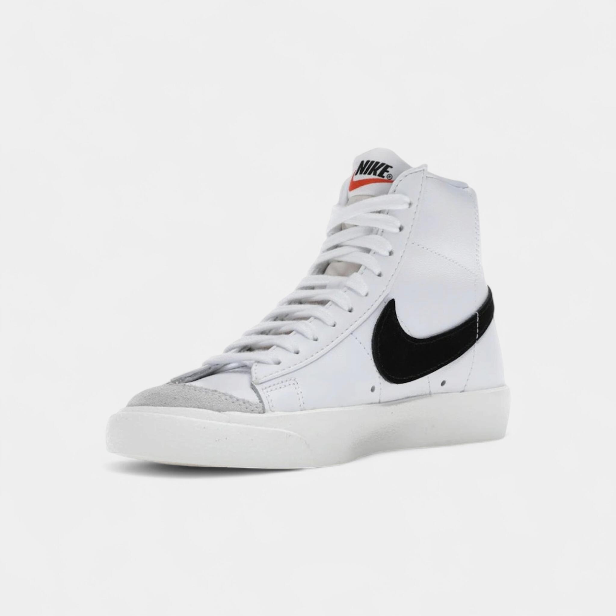 Nike Blazer Mid 77 White Black (Women's) 3/4