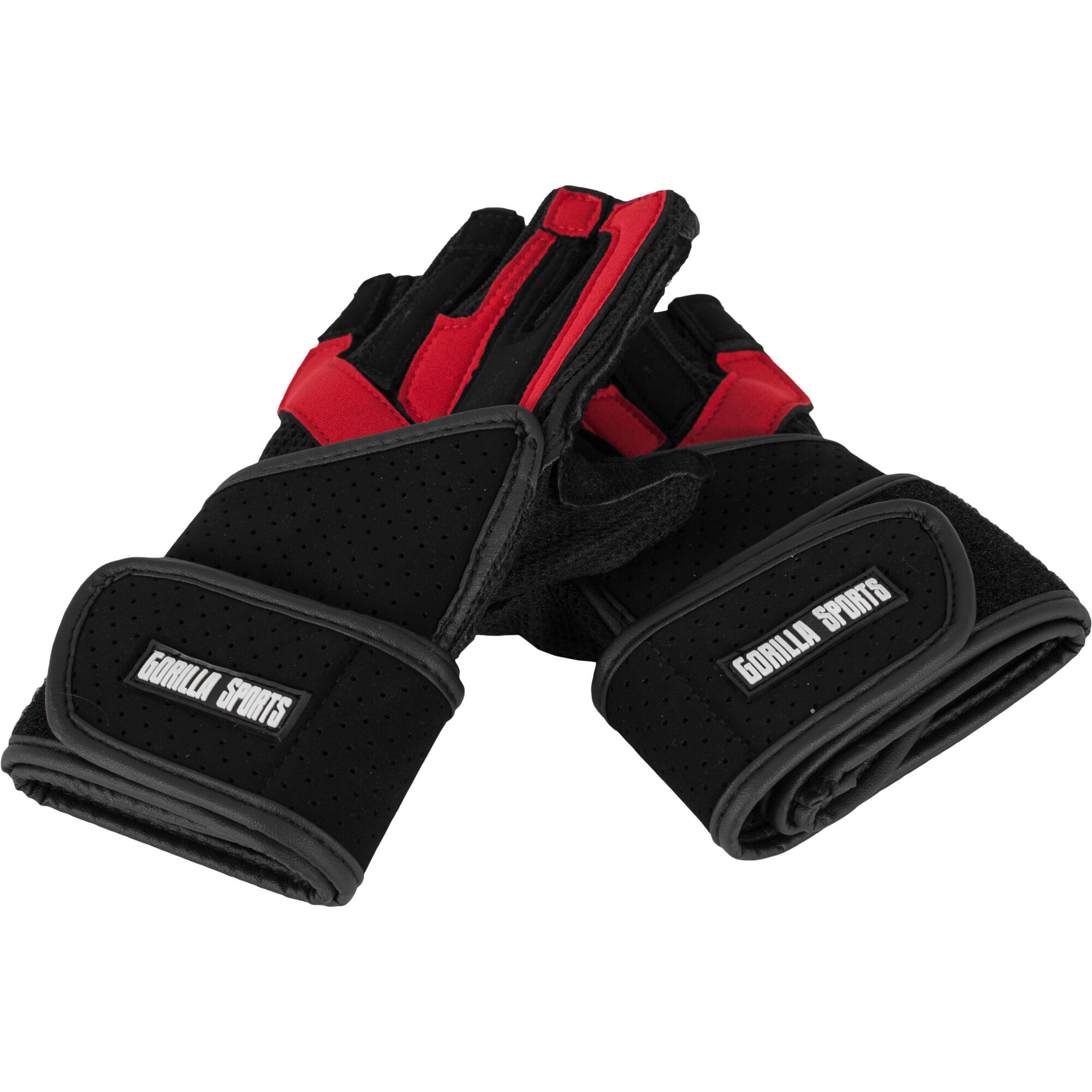 Trainingshandschuhe inkl. Gelenkbandage Schwarz/Rot 3/7