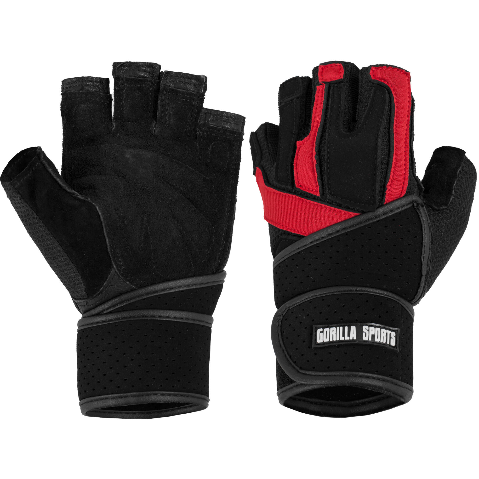 Trainingshandschuhe inkl. Gelenkbandage Schwarz/Rot 4/7
