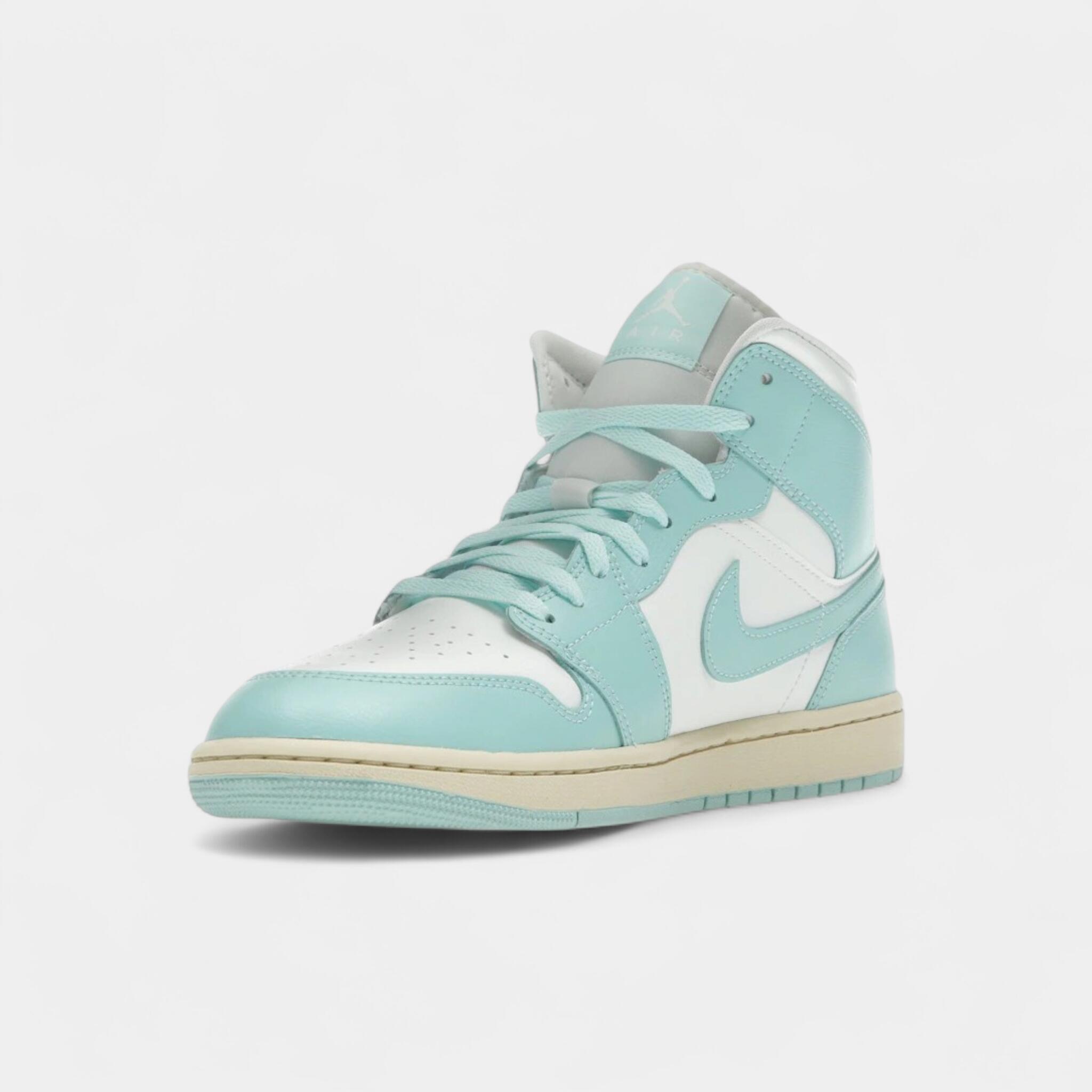 Jordan 1 Mid Light Dew (Women's) 3/4