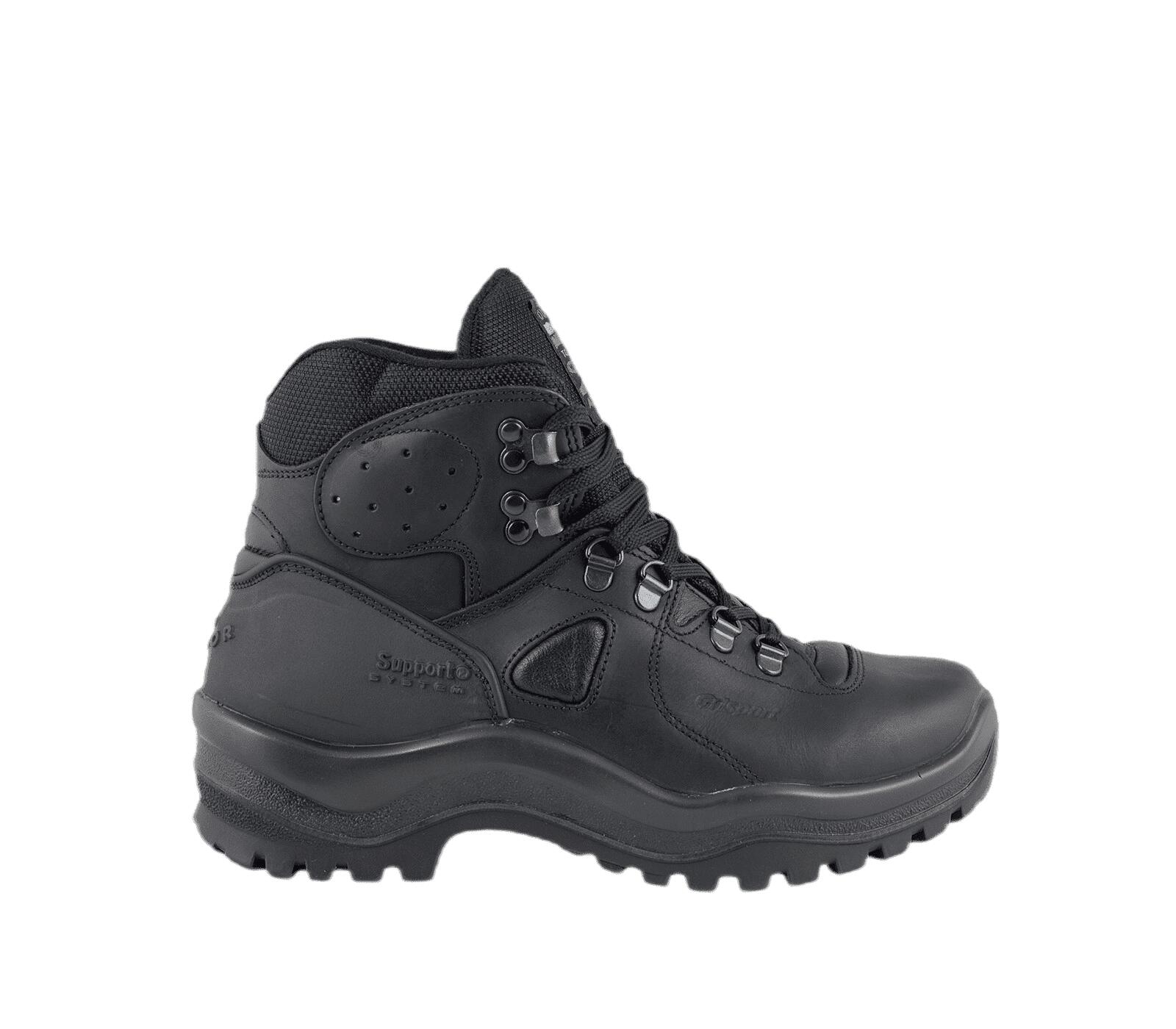 Gri Sherpa Heren leren mid wandelschoenen Black 2/5