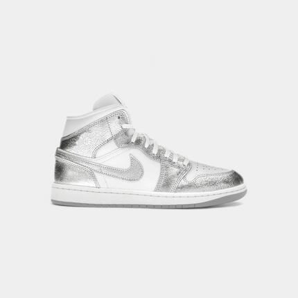 Jordan 1 Mid SE Metallic Silver (Women's)