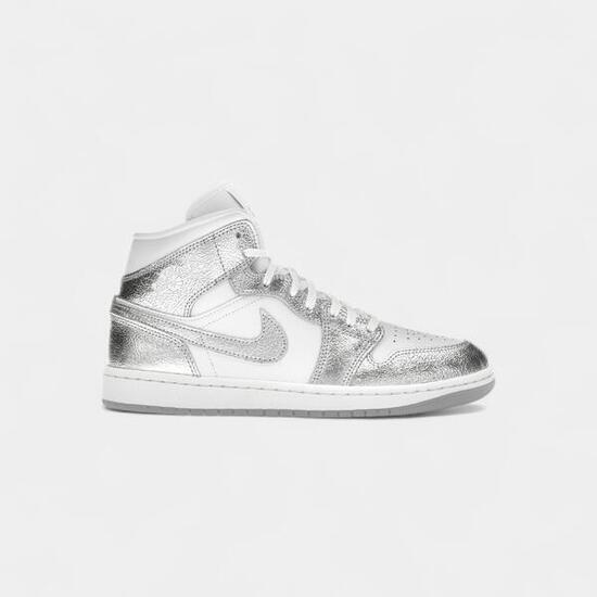 Jordan 1 Mid SE Metallic Silver (Women's)