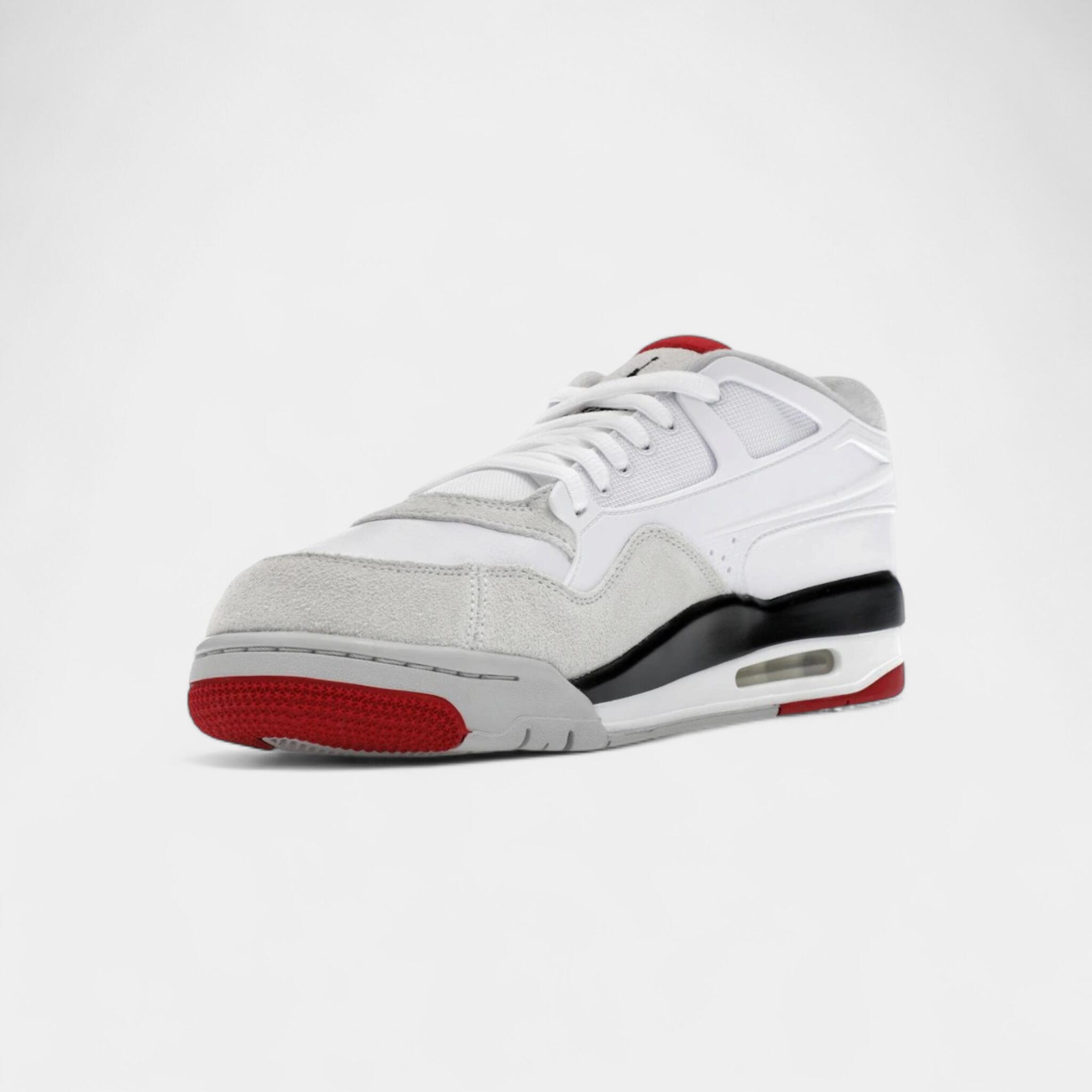 Jordan 4 RM White Fire Red 3/4
