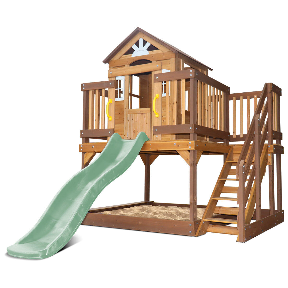 Lifespan Kids Silverton Cubby House with 1.8m Slide