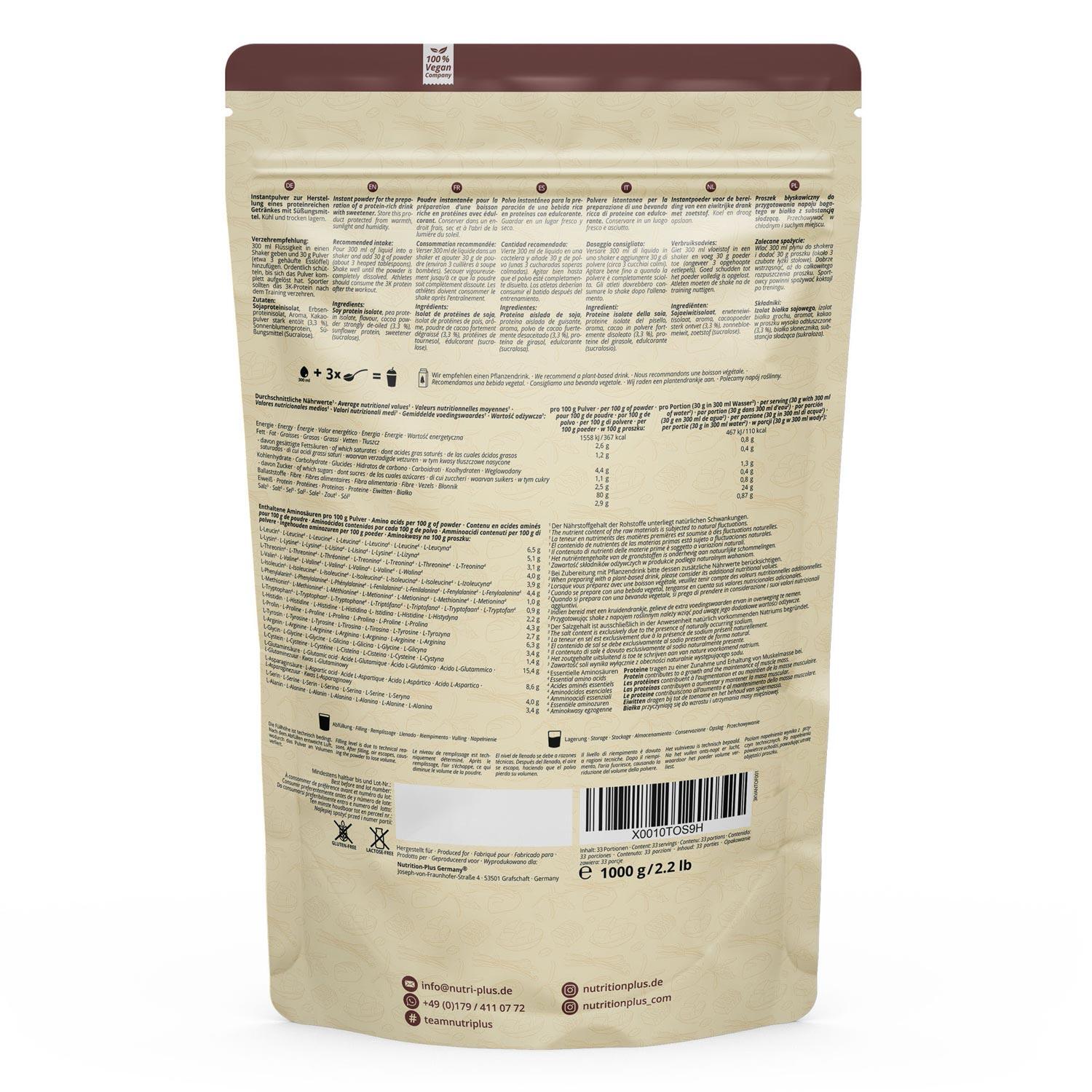 Proteinpulver 3K 1000g - Vanilla-Toffee 5/5