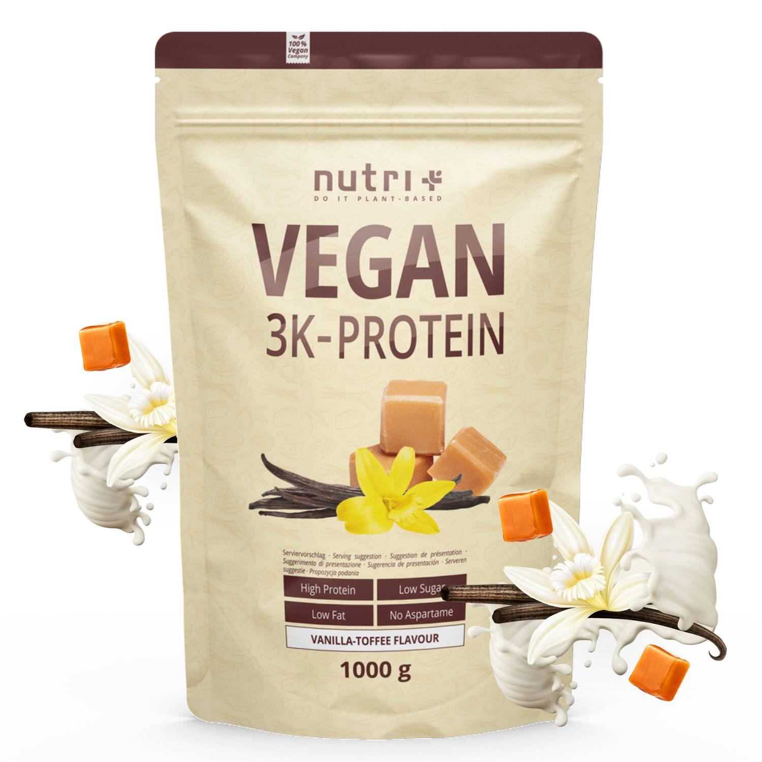 Proteinpulver 3K 1000g - Vanilla-Toffee 1/5