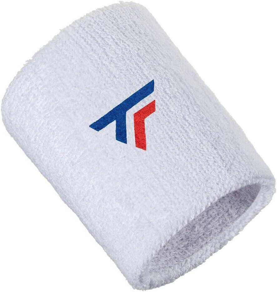 Tecnifibre Tennis XL Wristband Sweatband Sport Squash Cotton - White