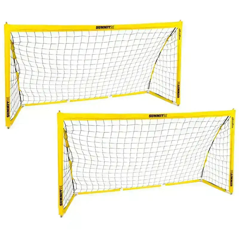 2x Summit Pop Up Fast net Soccer, Futsal and Football  Goal