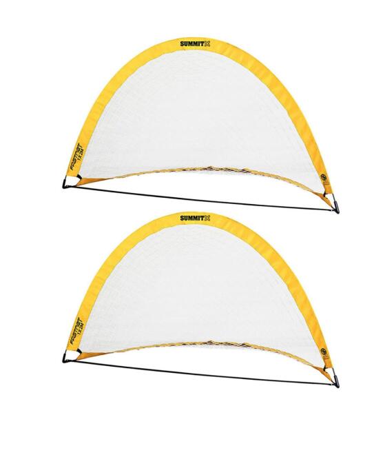 2x Summit Pop Up Teardrop Advance FFA Half Dome Football/Soccer Goal - 2mx1m