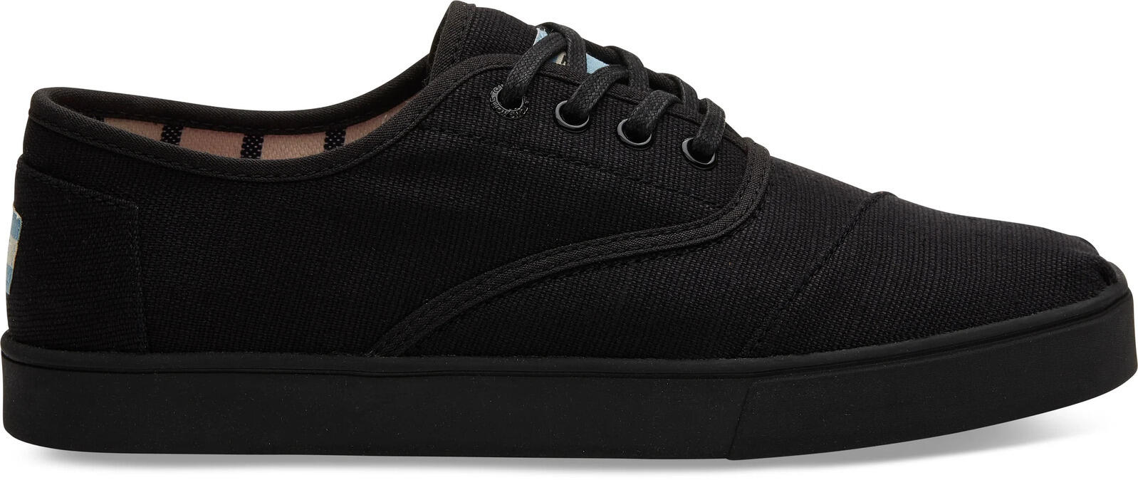 TOMS Heritage Canvas Mens Carlo Sneaker Shoes Casual - Black