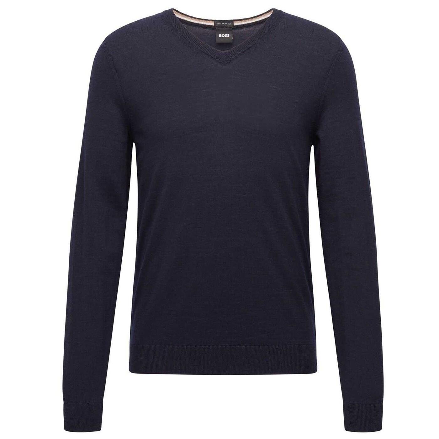 Boss Mens Knitted Regular Formal Pullover
