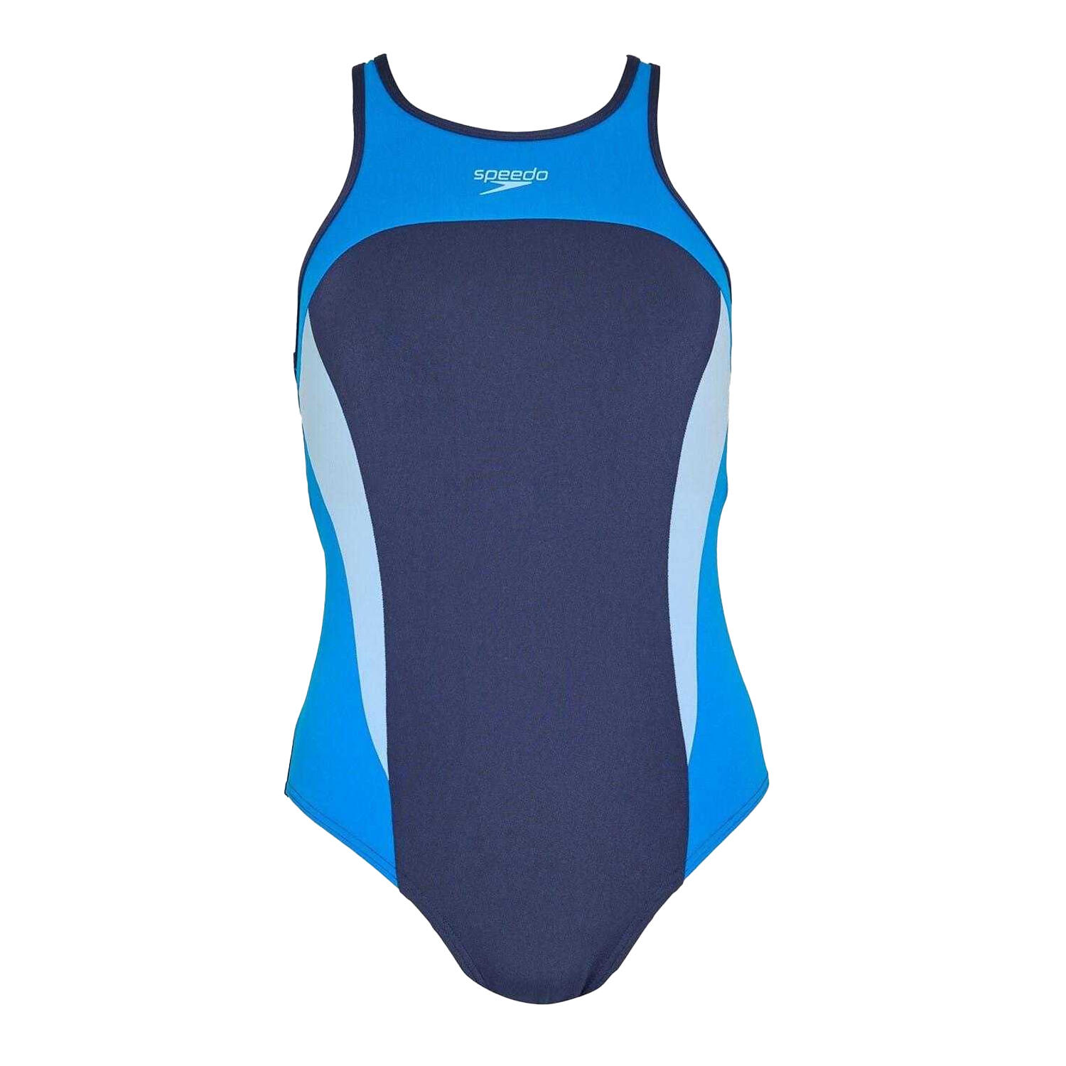Speedo Womens/Ladies Colour Block Cross Back One Piece Swimsuit