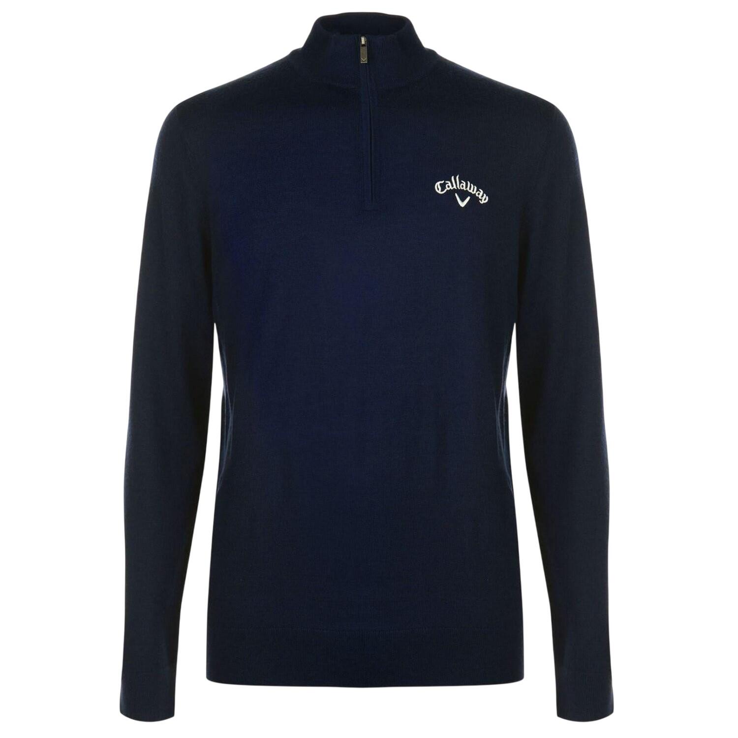 Callaway Mens Fine Knit Quarter Zip Jumper