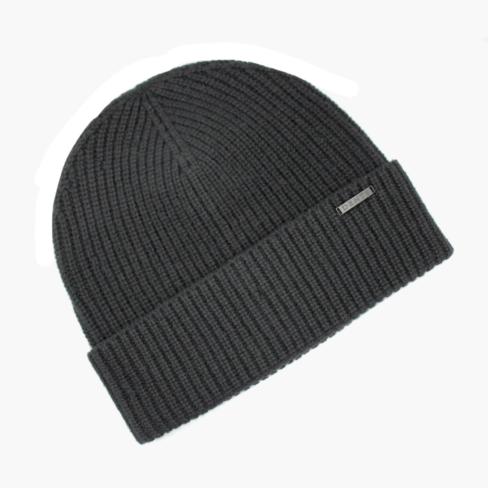 Dents Pure Merino Wool Rib Knit Beanie Hat