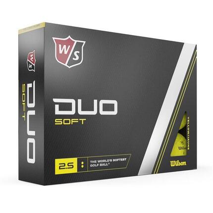 BALLE DE GOLF Wilson Duo Soft geel x12