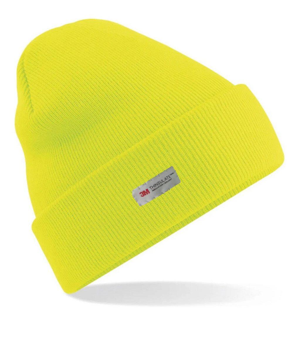 Dents 3M THINSULATE Pull On Beanie - Neon Yellow